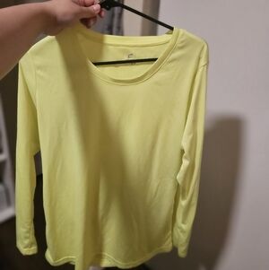 Women's Yellow NEON Long Sleeve Top